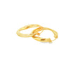 Yellow Gold Twisted Hoop Earrings
