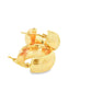 Yellow Gold Thick Profile Hoop Earrings