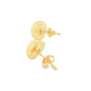 Yellow Gold Domed Stud Earrings
