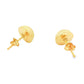 Yellow Gold Domed Stud Earrings