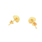 Yellow Gold Domed Stud Earrings