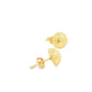 Yellow Gold Domed Stud Earrings
