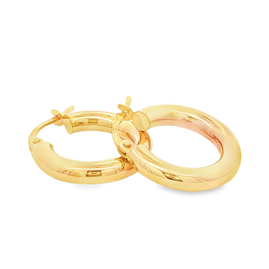 Yellow Gold Hoop Earrings