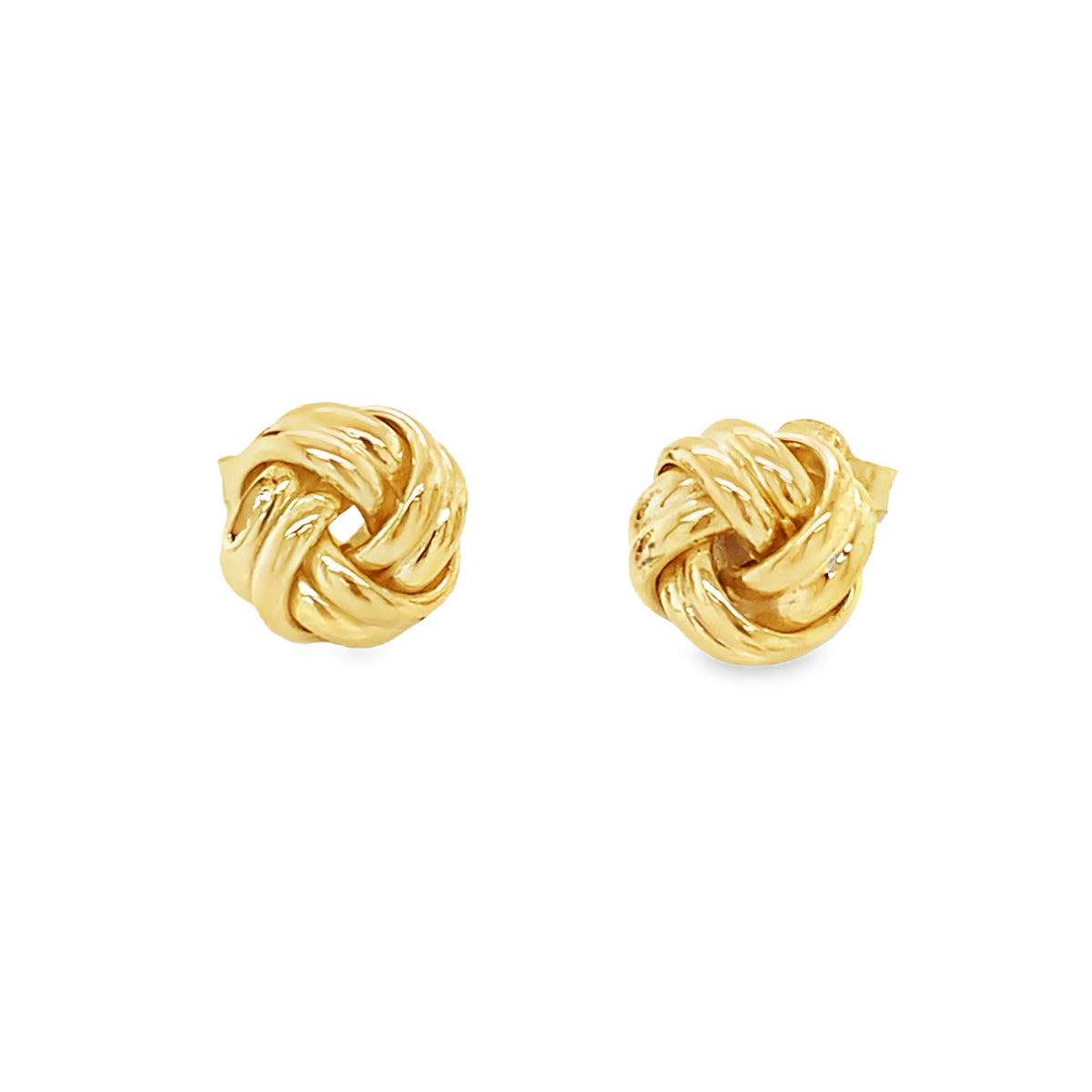 Yellow Gold Double Strand Knot Earrings Gardiner Brothers