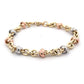 Yellow, Rose and White Gold Knot Style Bracelet  Gardiner Brothers   