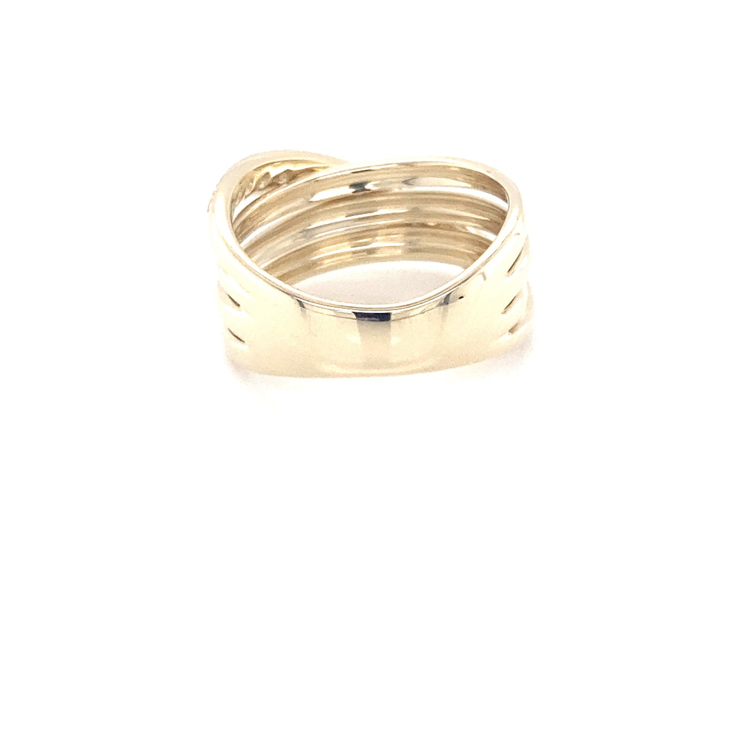 Yellow Gold 4 Strand Diamond Dress Ring  Gardiner Brothers   