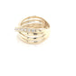 Yellow Gold 4 Strand Diamond Dress Ring  Gardiner Brothers   