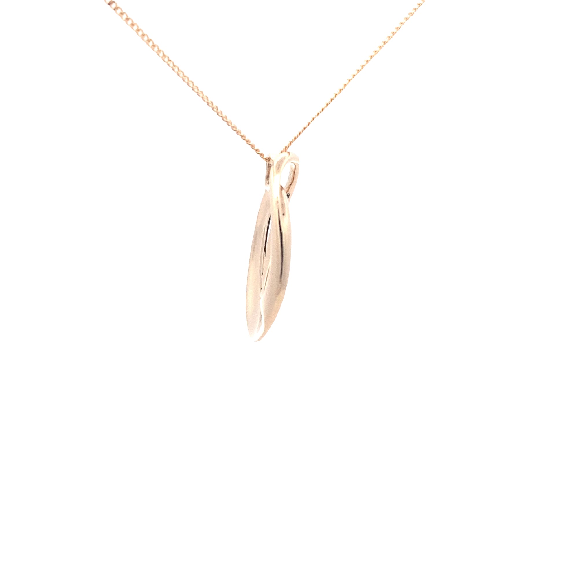Yellow Gold Double Linked Ovals Pendant  Gardiner Brothers   