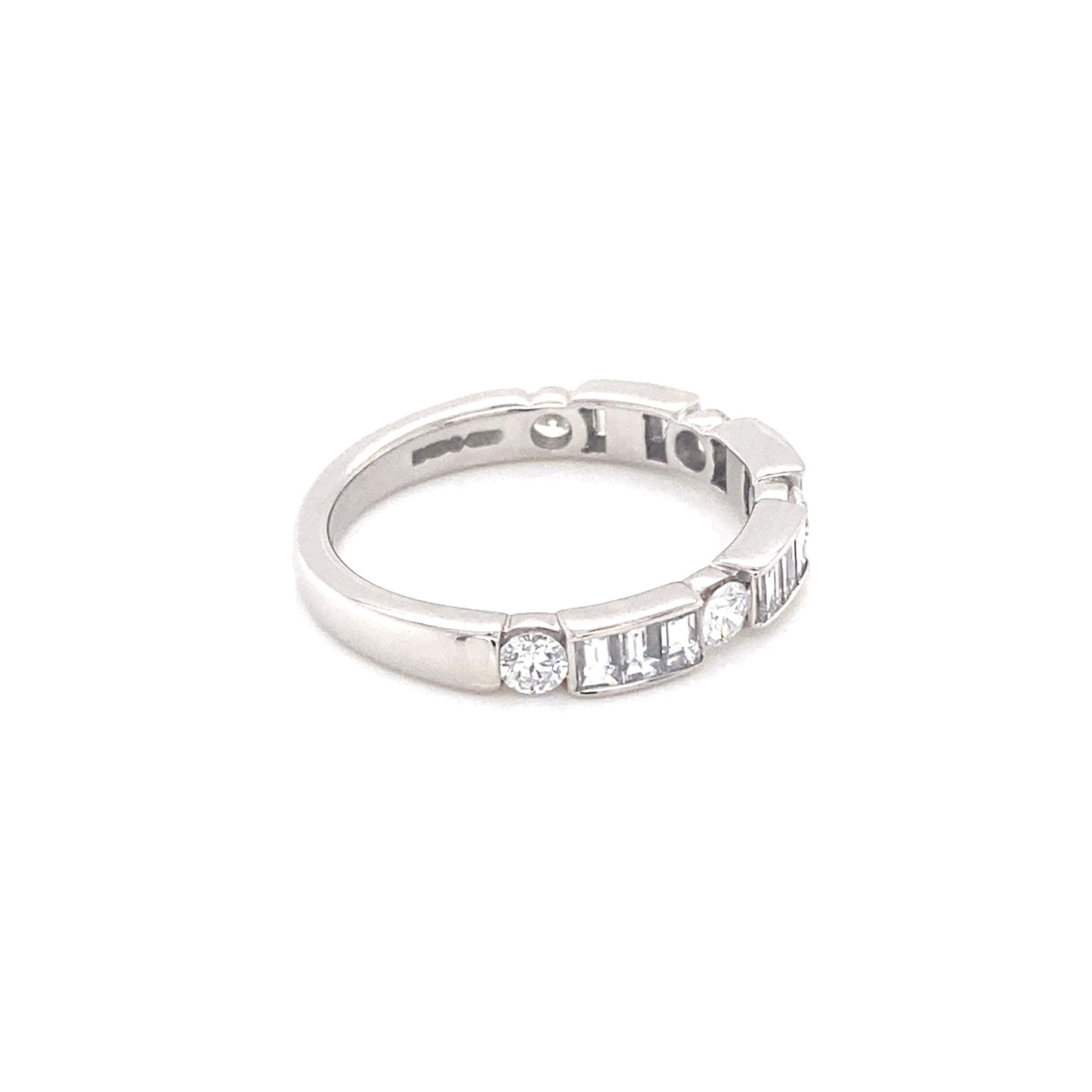 Brilliant and Baguette Cut Diamond Eternity Ring - 1.20cts  Gardiner Brothers   