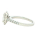 Platinum Radiant Cut Diamond Halo Cluster Style Ring - 1.17cts