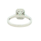 Platinum Radiant Cut Diamond Halo Cluster Style Ring - 1.17cts