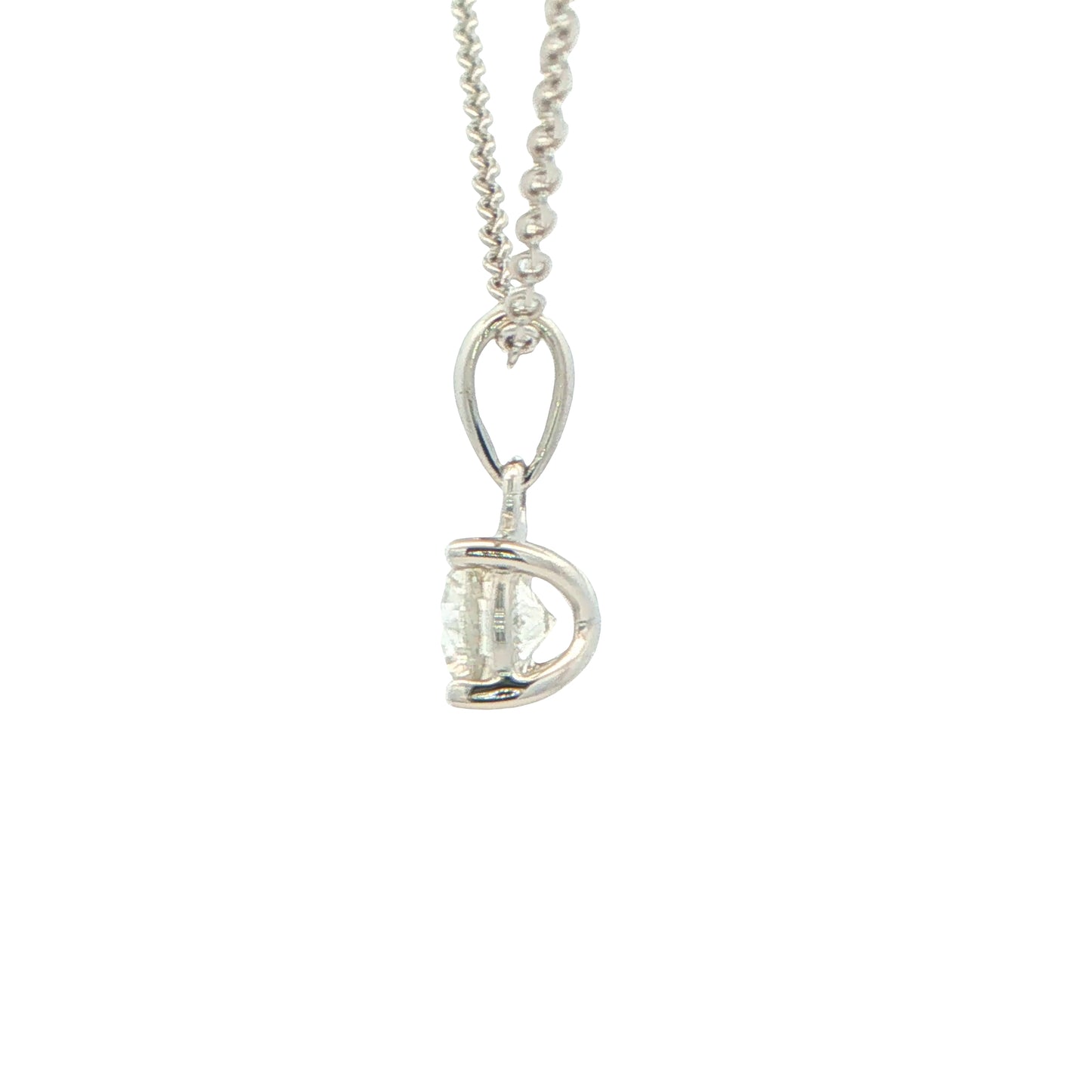 Round Brilliant Cut Diamond Solitaire Pendant - 0.70cts Gardiner Brothers