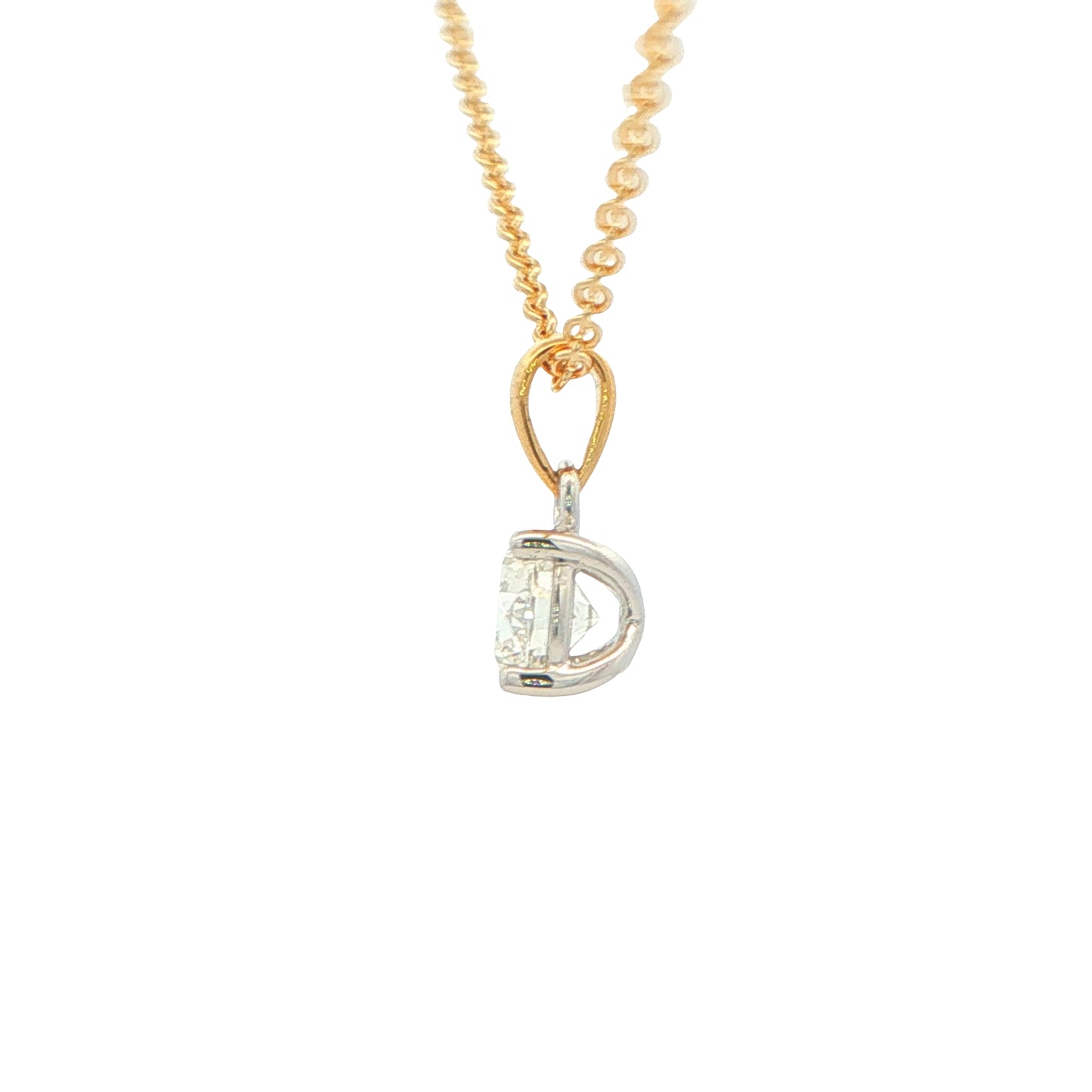 Round Brilliant Cut Diamond Solitaire Pendant - 0.70cts Gardiner Brothers