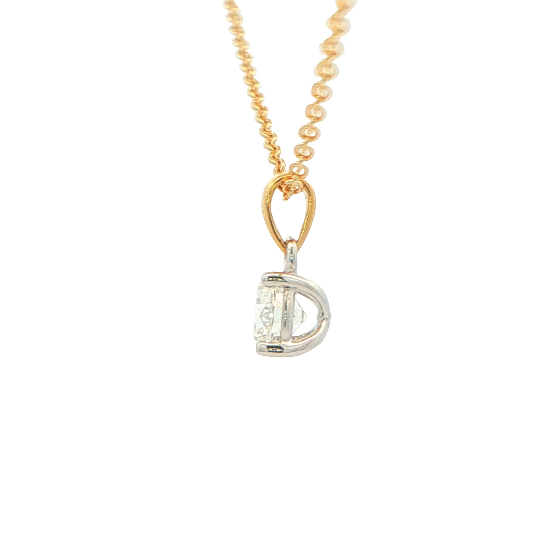 Round Brilliant Cut Diamond Solitaire Pendant - 0.70cts Gardiner Brothers