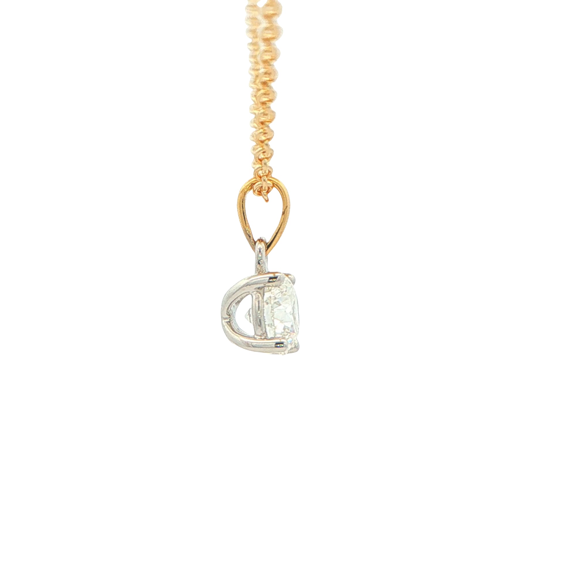 Round Brilliant Cut Diamond Solitaire Pendant - 0.70cts Gardiner Brothers