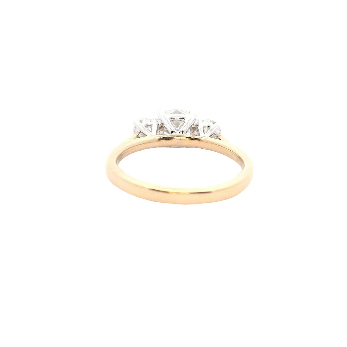 Cushion and Round Brilliant Cut Diamond 3 Stone Ring - 1.80cts  Gardiner Brothers   