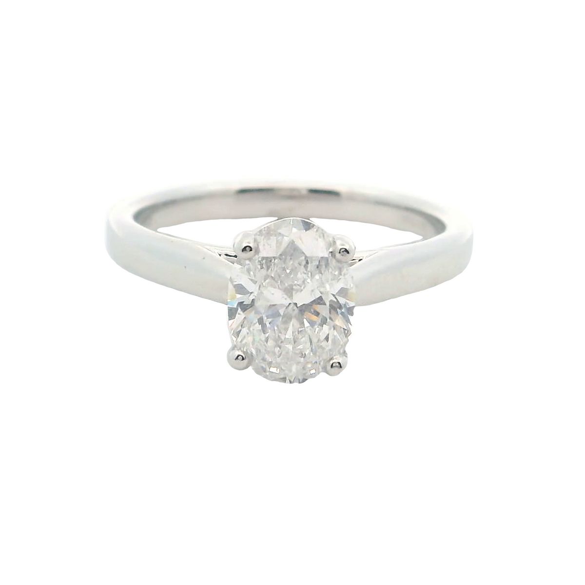 Oval Shaped Diamond Solitaire Ring - 1.20cts  Gardiner Brothers   