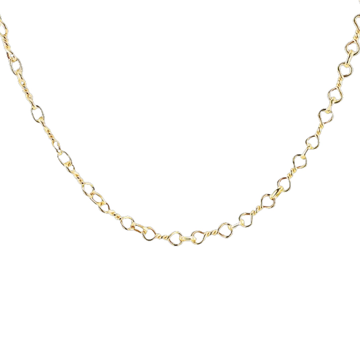 Yellow Gold Double Twist Fancy Style Necklace  Gardiner Brothers   