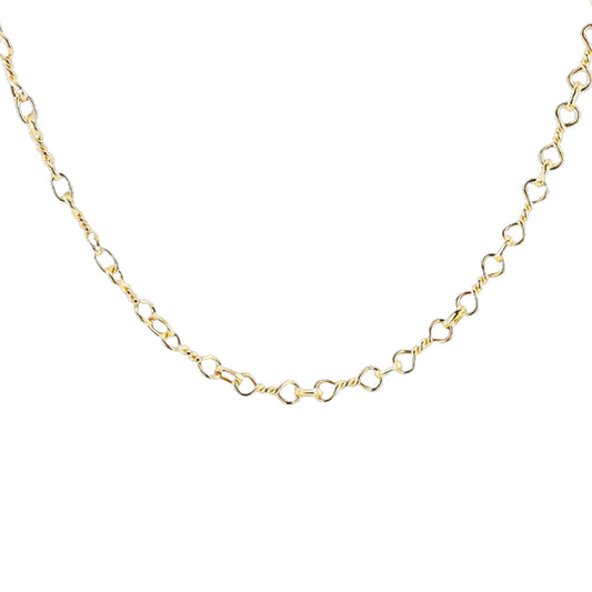 Yellow Gold Double Twist Fancy Style Necklace  Gardiner Brothers   