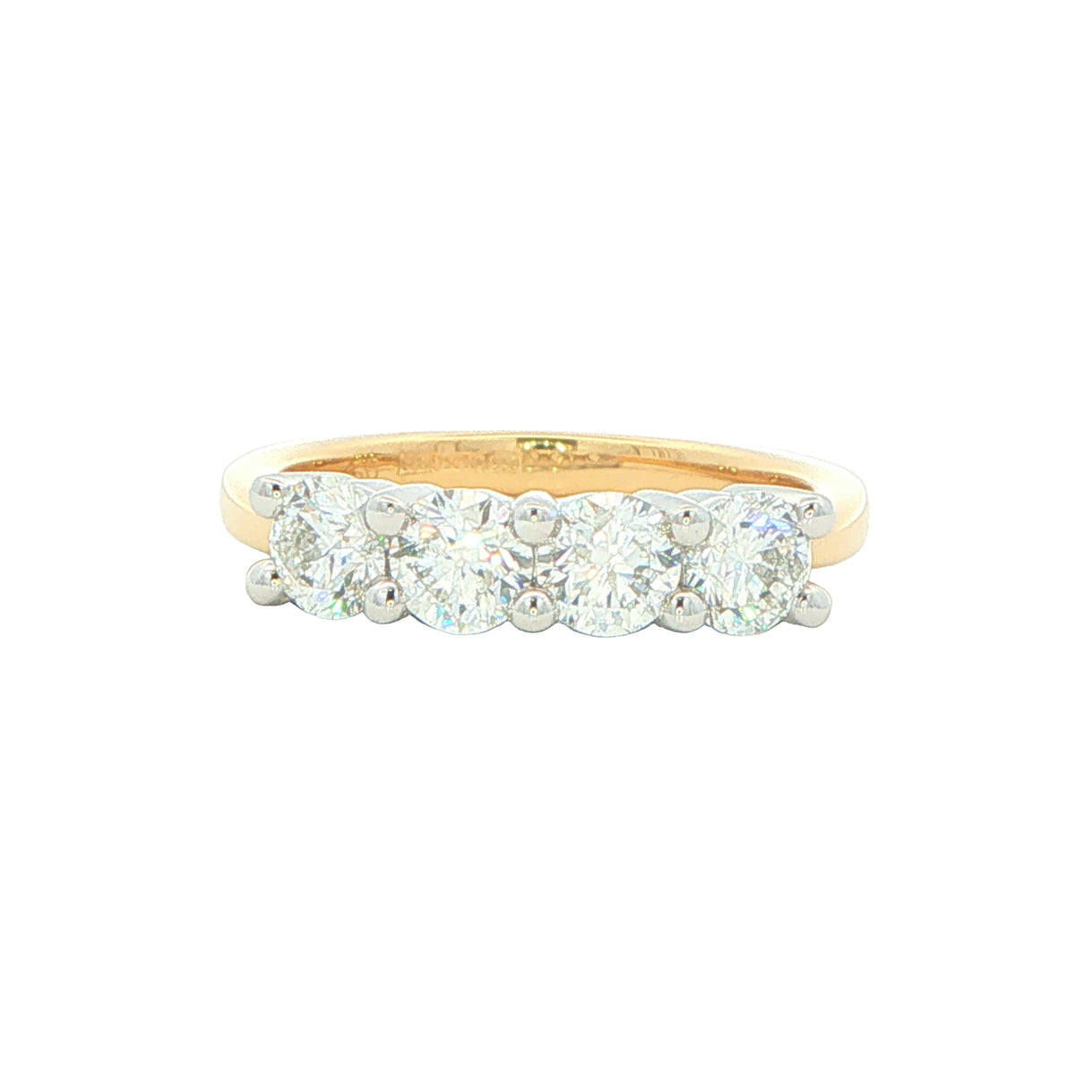 Round Brilliant Cut 4 Stone Eternity Ring - 1.20cts gardiner-brothers