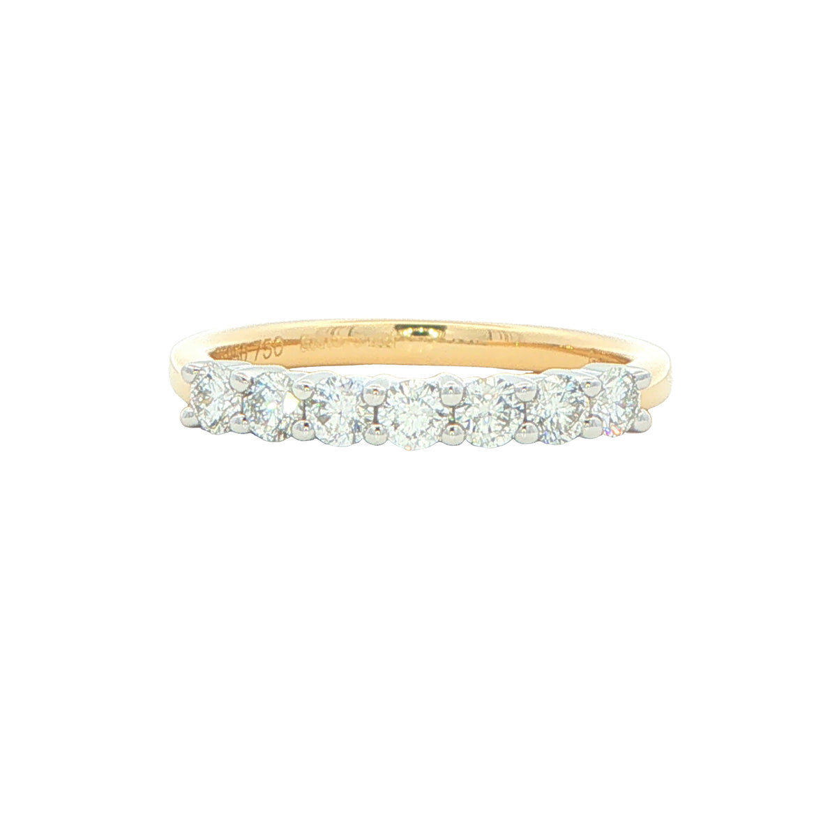 Round Brilliant Cut Diamond 7 Stone Ring - 0.50cts Gardiner Brothers