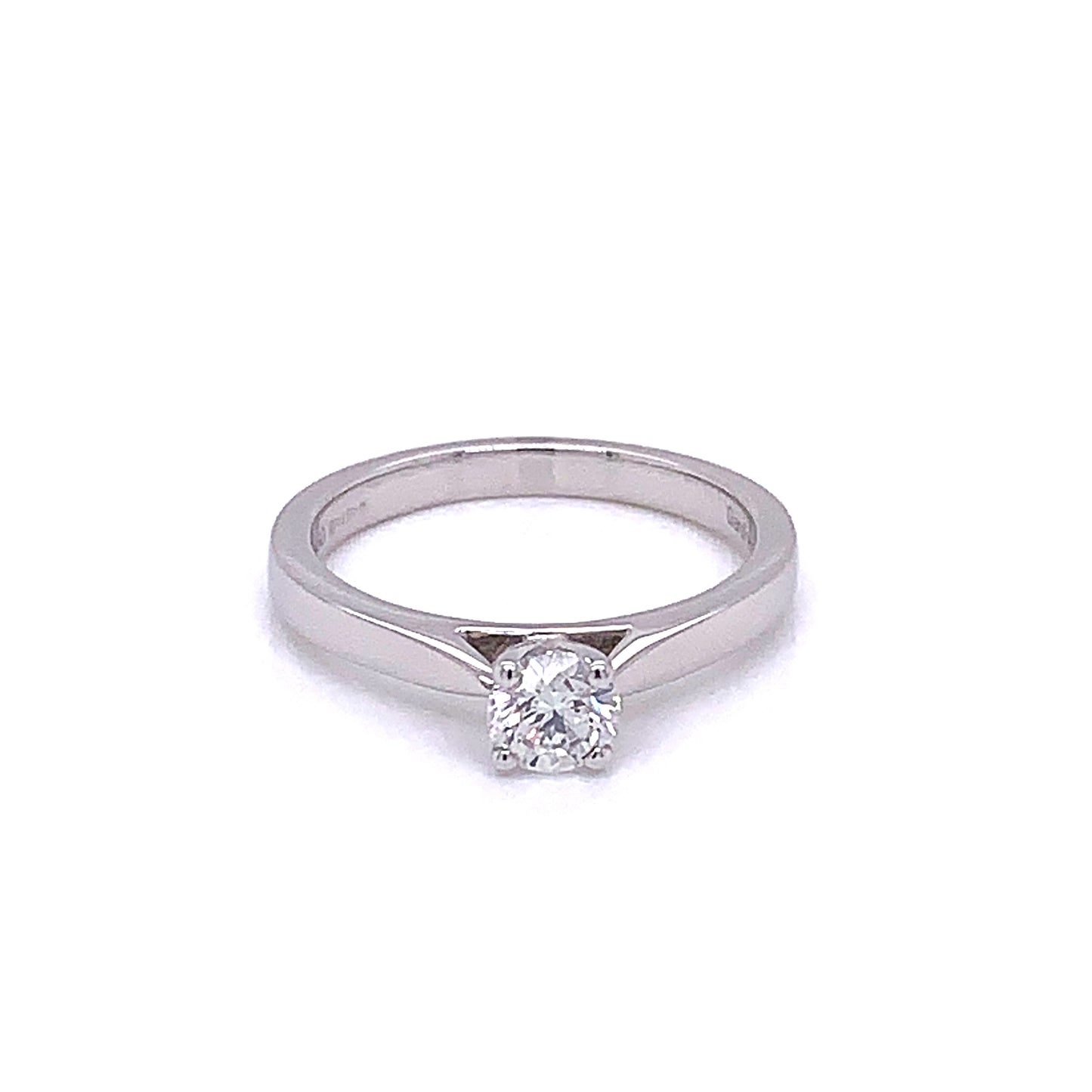 Round Brilliant Cut Diamond Solitaire Ring - 0.40cts  gardiner-brothers   