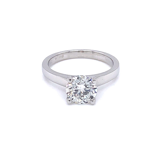 Round Brilliant Cut Diamond Solitaire Ring - 1.51cts  Gardiner Brothers   