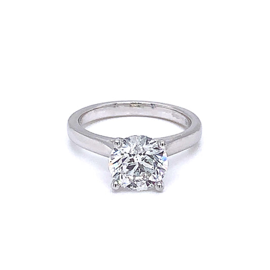 Round Brilliant Cut Diamond Solitaire Ring - 2.00cts  gardiner-brothers   