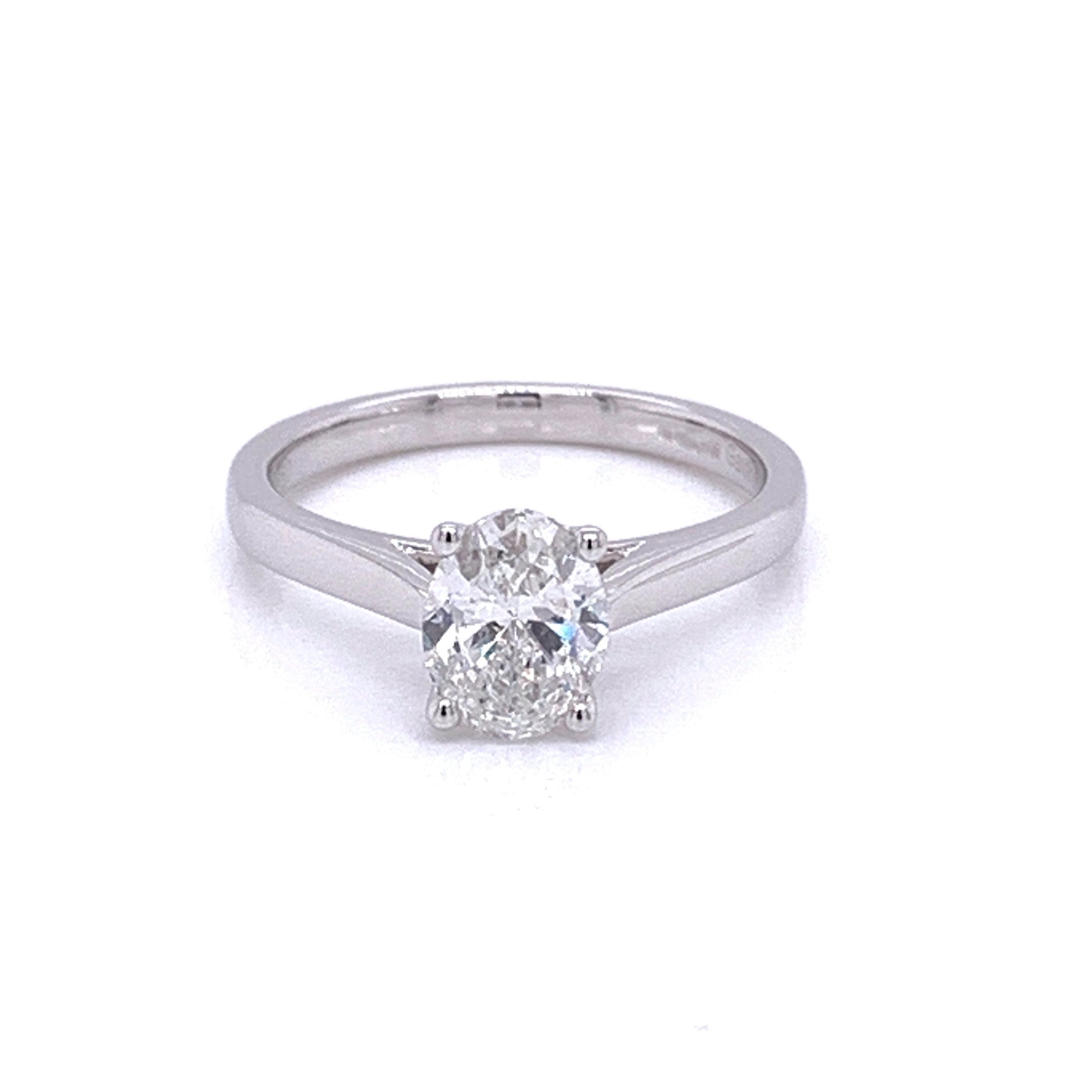 Oval Shaped Diamond Solitaire Ring - 1.00cts  Gardiner Brothers   