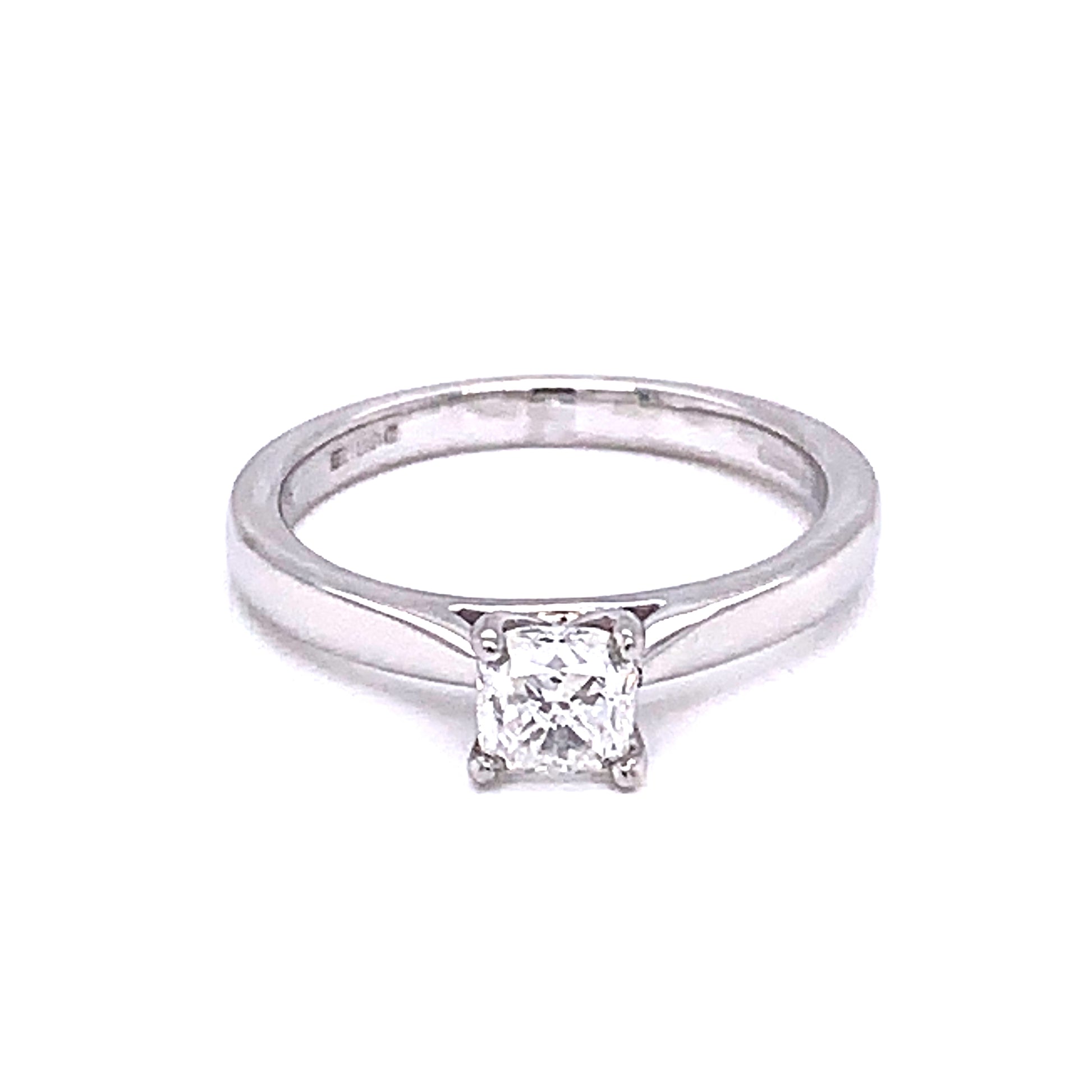 Cushion Cut Diamond Solitaire Ring - 0.51cts  gardiner-brothers   