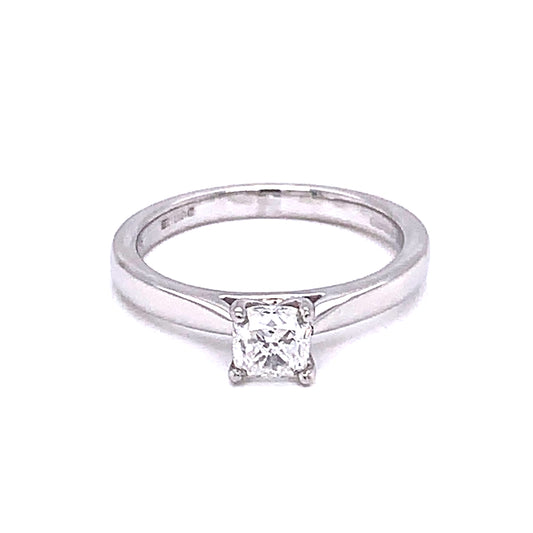 Cushion Cut Diamond Solitaire Ring - 0.51cts  gardiner-brothers   