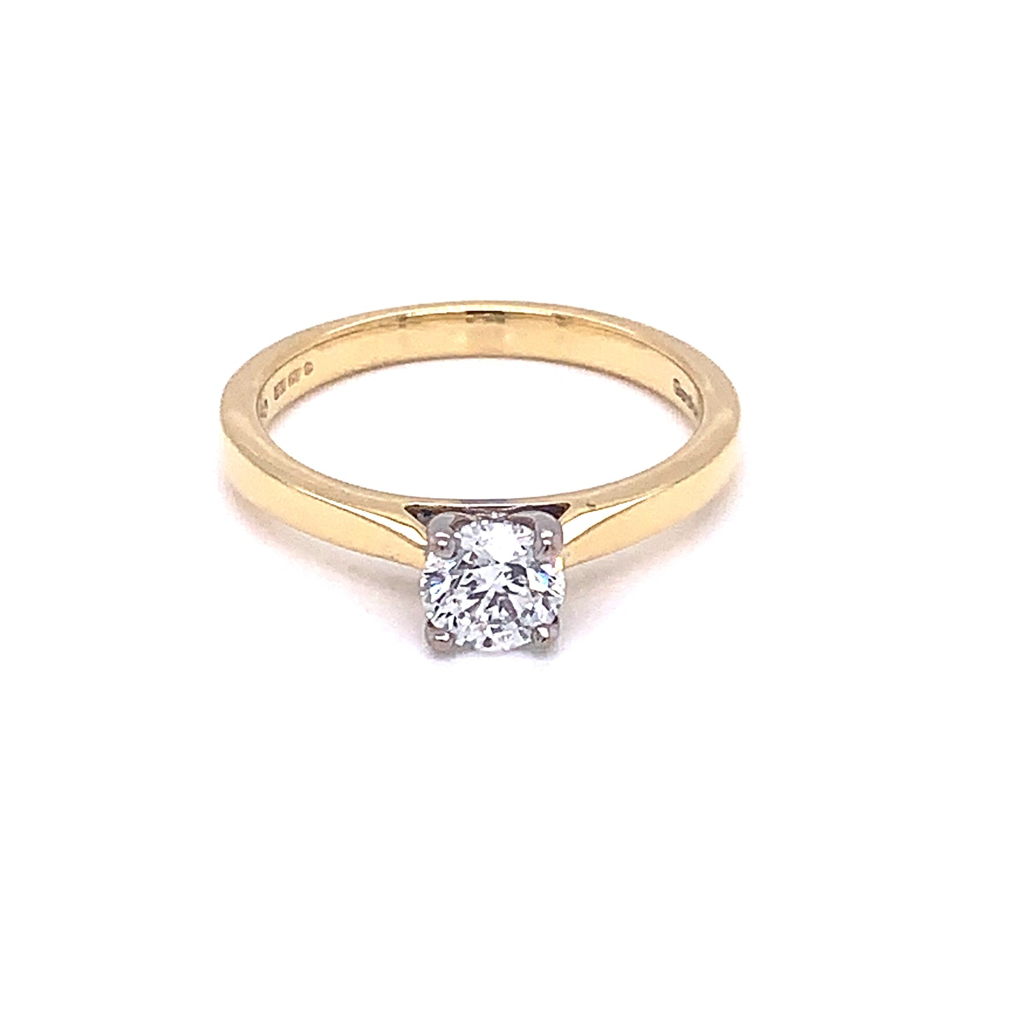 Round Brilliant Cut Diamond Solitaire Ring - 0.50cts  gardiner-brothers   