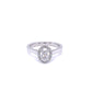 Oval Shaped Diamond Halo Ring - 0.85cts  Gardiner Brothers   
