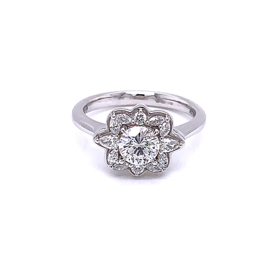 Aurora Cut Diamond Cluster Style Ring - 1.07cts  Gardiner Brothers   