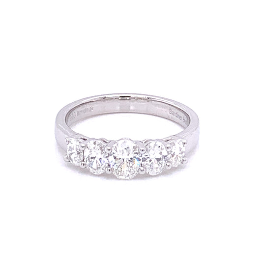 Aurora 5 Oval Shaped Diamond Ring - 1.06cts  Gardiner Brothers   