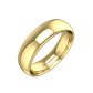 Plain Wedding Band In A "D" Shape Profile  Gardiner Brothers   