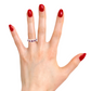 Ruby and Diamond Halo Style Dress Ring  Gardiner Brothers   