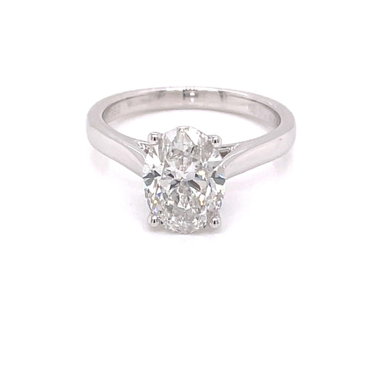 Oval Shaped Diamond Solitaire Ring - 2.00cts  Gardiner Brothers   