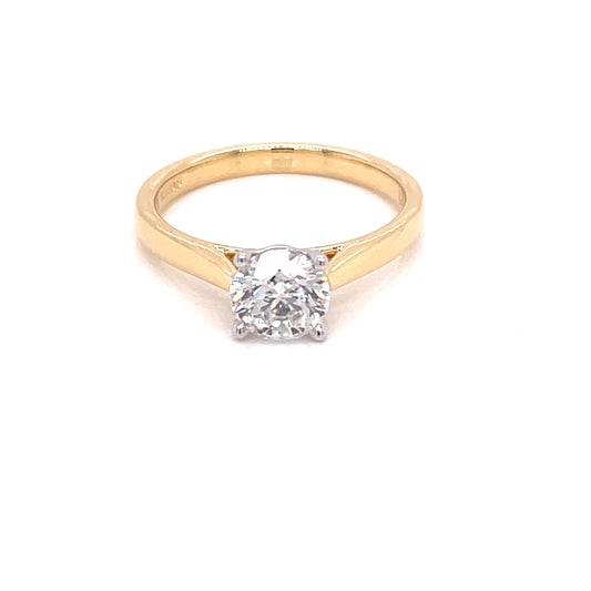 Round Brilliant Cut Diamond Solitaire Ring - 0.90cts  Gardiner Brothers   