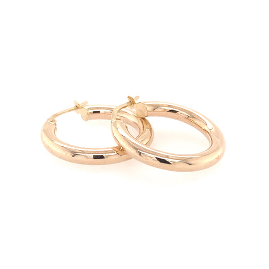 Yellow Gold Hoop Earrings  Gardiner Brothers   