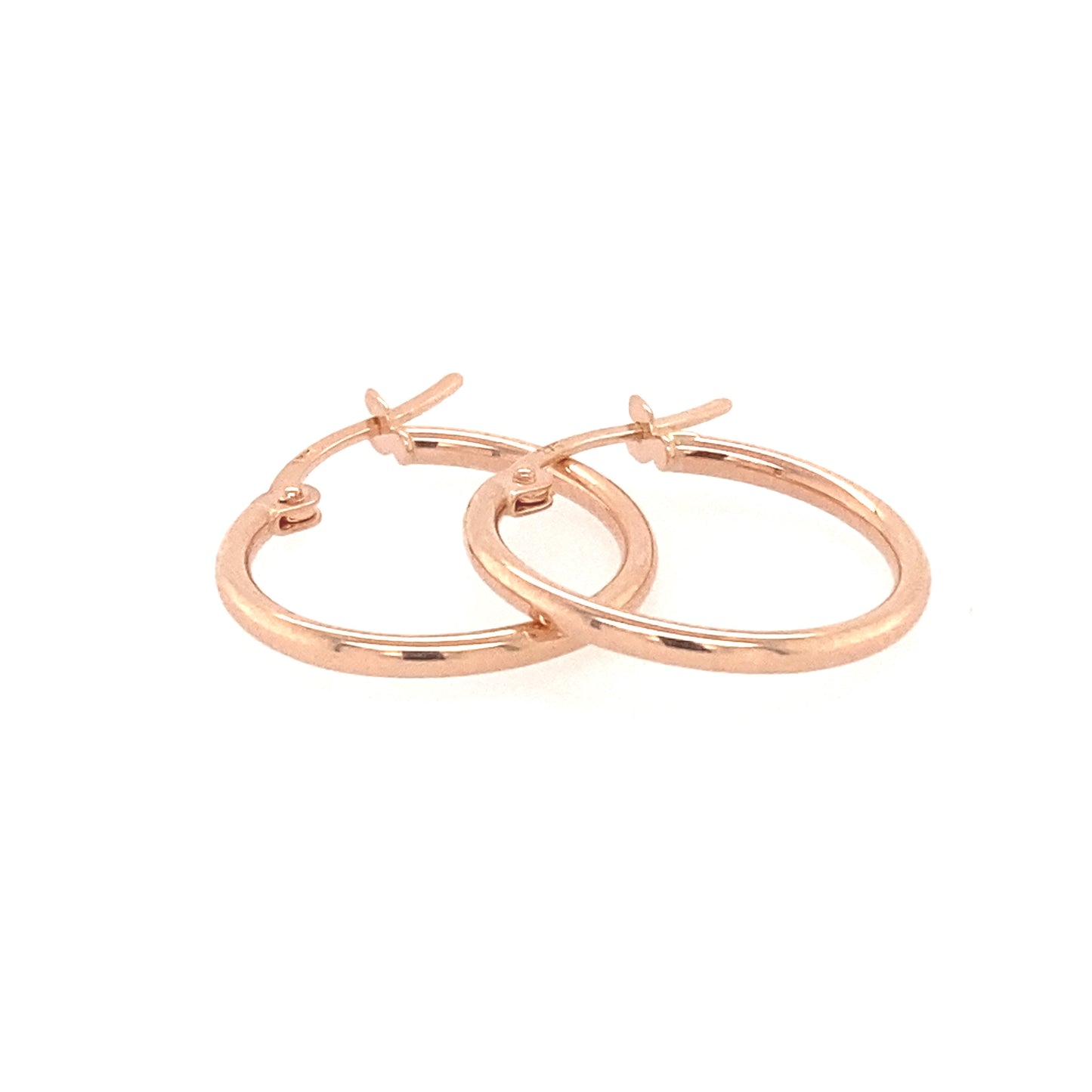 Rose Gold Hoop Earrings  Gardiner Brothers   