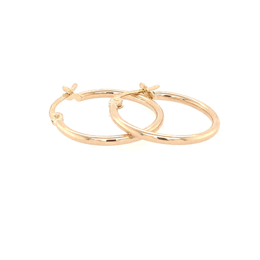 Yellow Gold Hoop Earrings  Gardiner Brothers   