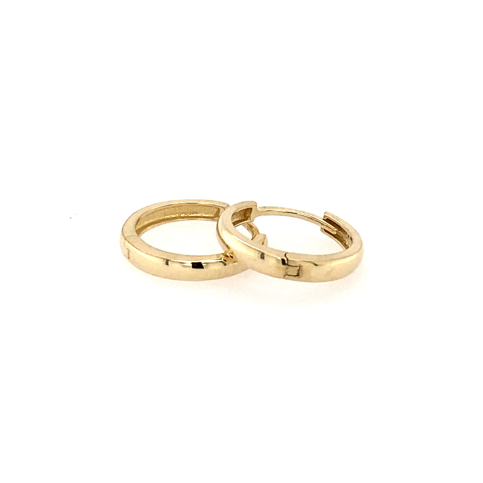 Yellow Gold 'Huggie' Style Earrings  Gardiner Brothers   