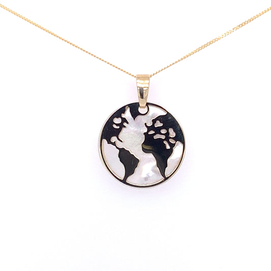 Map Of The World Pendant  Gardiner Brothers   