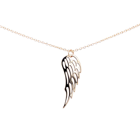 Gold Angel Wing Pendant  Gardiner Brothers   