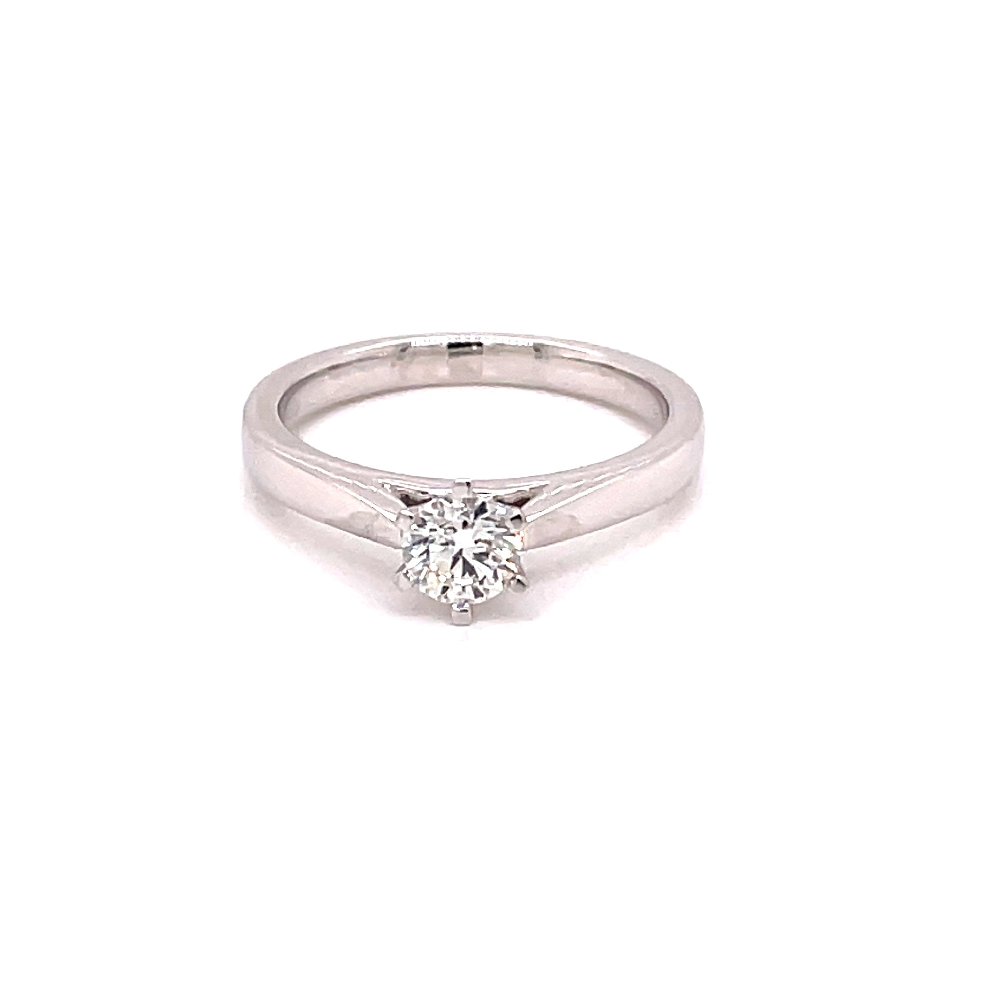 Round Brilliant Cut Diamond Solitaire Ring - 0.40cts  gardiner-brothers   