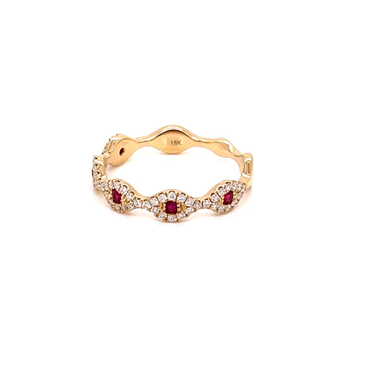 Ruby and Diamond Dress Ring  Gardiner Brothers   