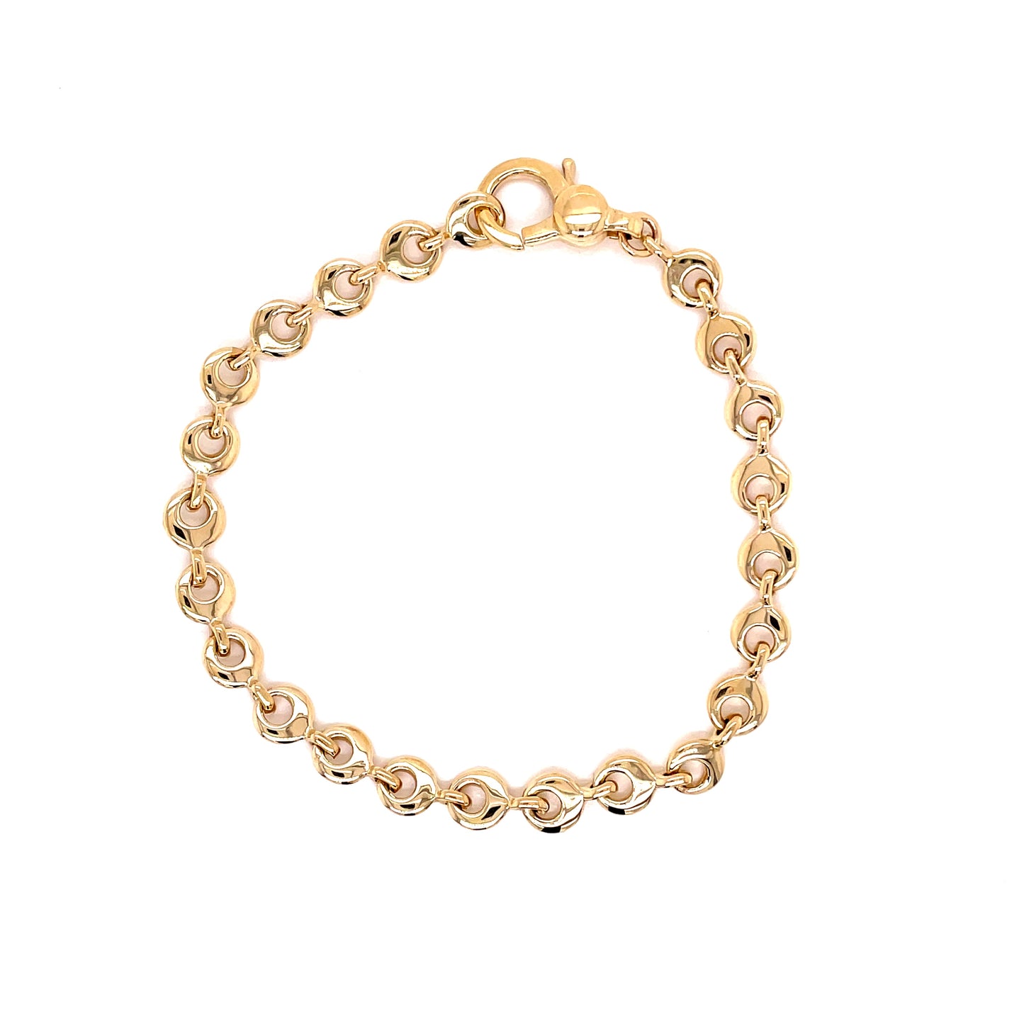 Yellow Gold Round Link Bracelet  Gardiner Brothers   