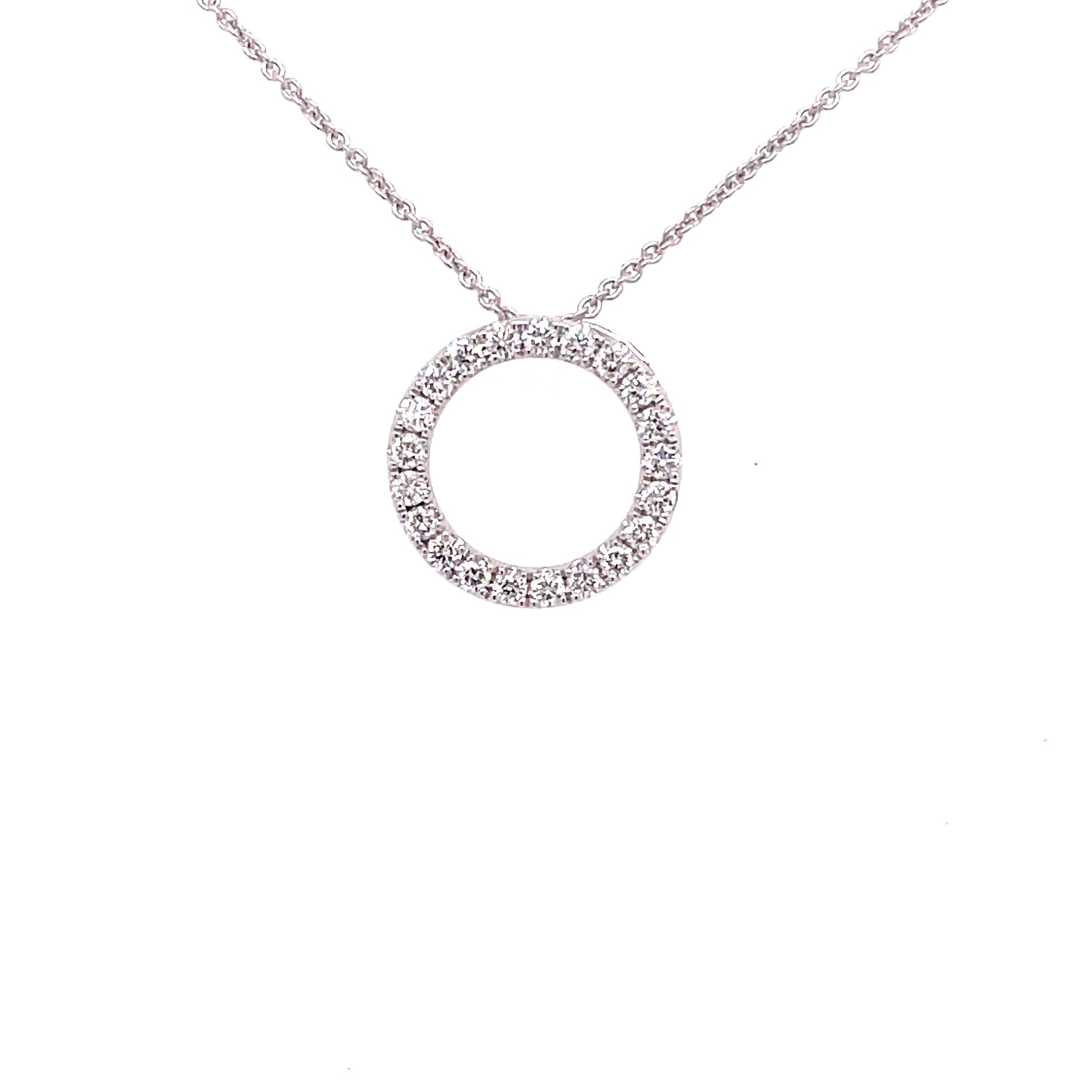 Diamond Circle Pendant - 0.25cts  Gardiner Brothers   