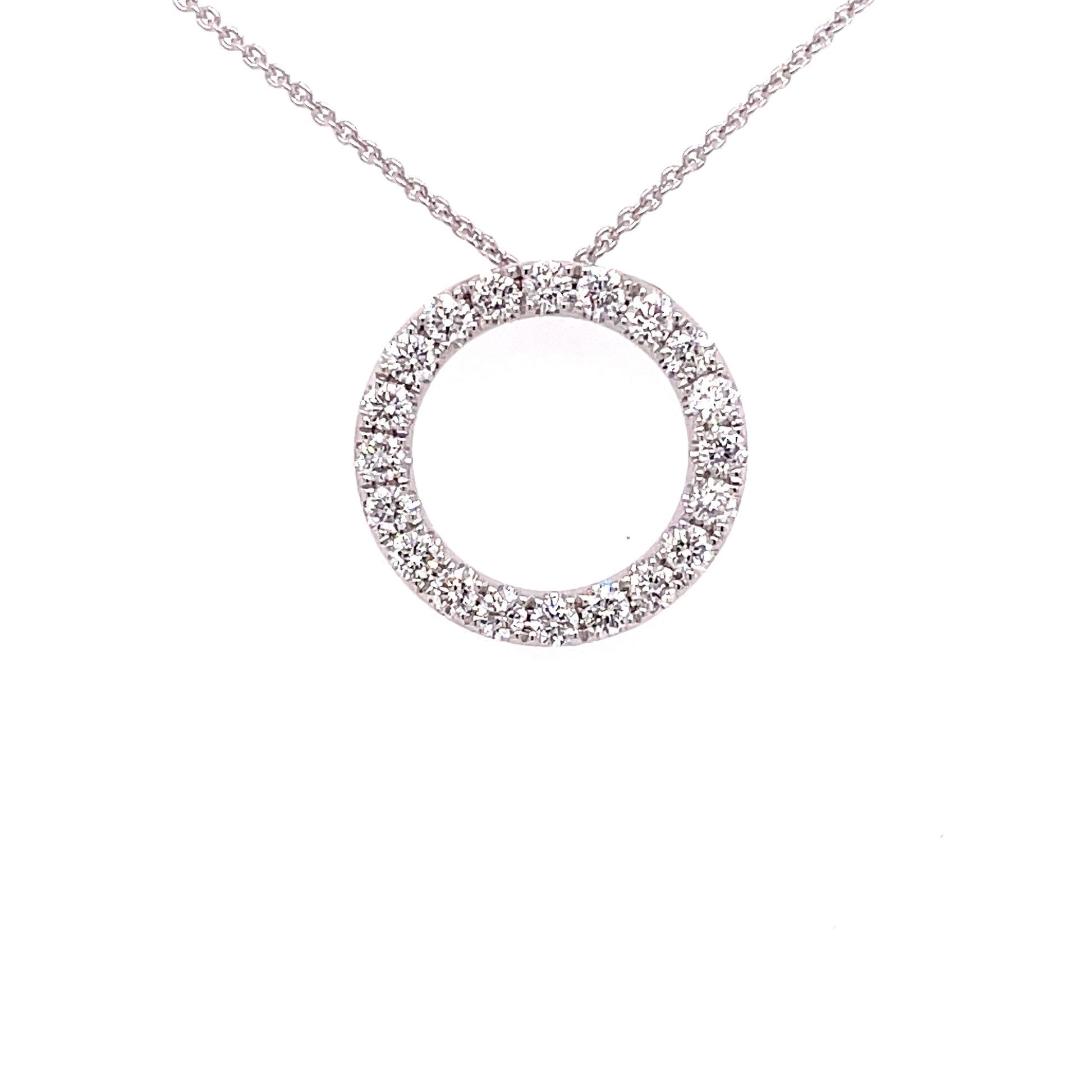 Diamond Circle Pendant - 0.50cts  Gardiner Brothers   